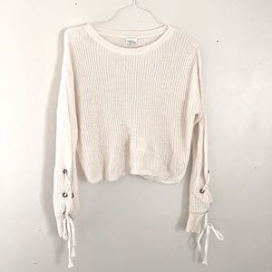 Nordstrom Tie Sleeve Sweater